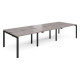 Adapt 1200mm Deep Triple Back To Back Desks